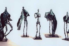 Luciano Castelli, 1992, Hommage to Hodler, groupe of 5 bronzes, ed.of 7, ca. 35 cm high, Foundry Noack, Berlin